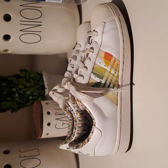 Adadis mens superstar Rainbow shoes - Picture 3 of 8